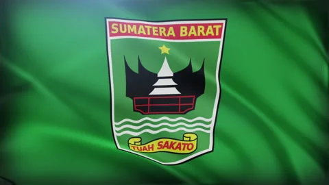 West Sumatra Province Flag Stock Footage 331644786