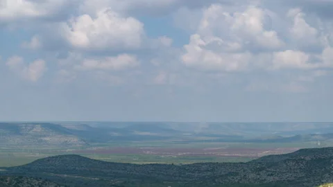 West Texas Cloudscape Zoom Out Stock Footage 158565339