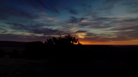 The West Texas horizon on a ranch Stock Footage 282829368