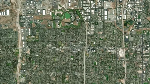 West Valley City Map Zoom (UT, USA) from Space to Earth (no pin, no text) Stock Footage 339747512
