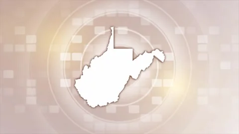 West Virginia Animated Map Video stock 275818387