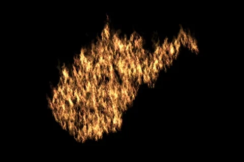 West Virginia on Fire Stock Footage 729402