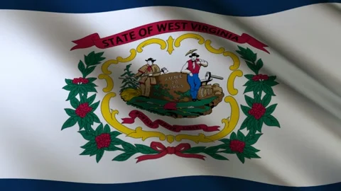 West Virginia State Flag Stock Footage 276105755