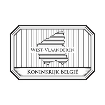 West-Vlaanderen Map Stock-Illustration