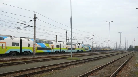 WestBahn train in Wels Stockbeeldmateriaal 220091766