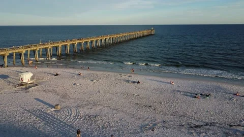 Wester circle of Pensacola peir Video stock 239005853