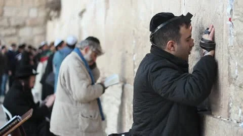 Wester Wall Prayers 스톡 동영상 10888165