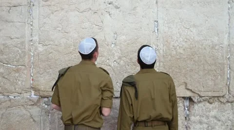 Wester wall soldiers 스톡 동영상 10883803