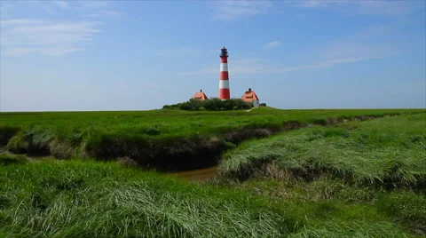 Westerhever Lighthouse Video stock 51817315