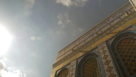 Western Arch of the Dome of the Rock Video stock 82677512