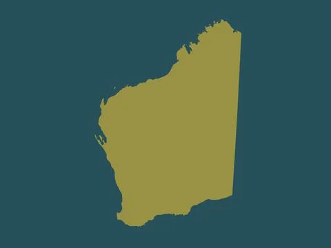 Western Australia, Australia. Solid color shape イラスト素材