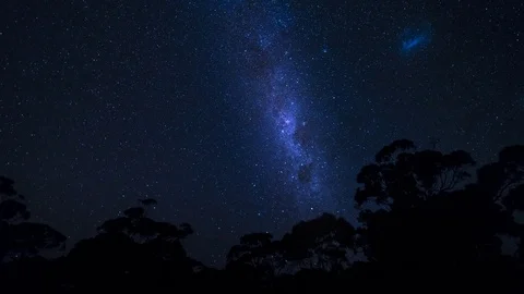 Western Australia night milkyway 4KUHD 29.97 VHQ Stock Footage
