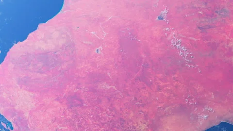 Western Australia from Space Orbit. Planet Earth From Space. Globe Stock Footage 330169418