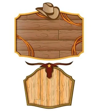 Western background Stock Illustration