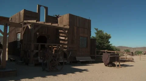 Western building 库存影片 55105173