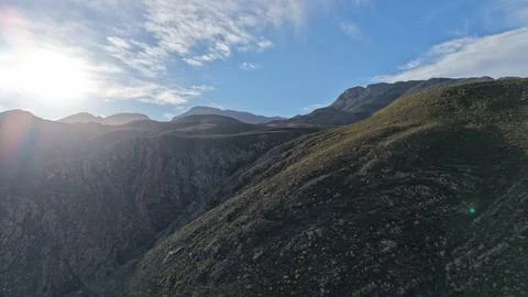 Western Cape Landscape with Scenic Mountains Stock Photos