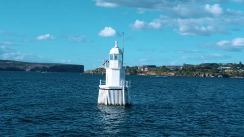 Western Channel Pile Light Map, Lighthouse Stock Footage 246138087