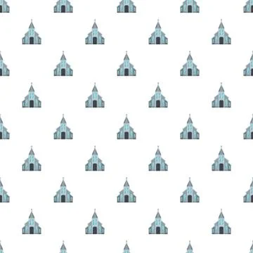 Western church pattern seamless Stock Illustration