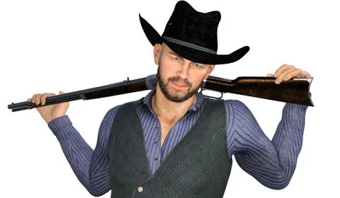 Western Cowboy - Fully Rigged Avatar 3D Model