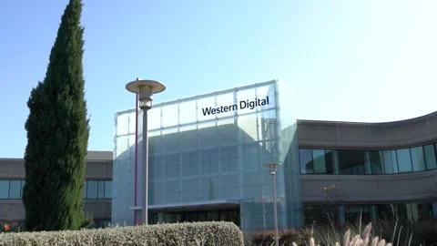 Western Digital headquarters in Silicon Valley Stock Footage 133452710