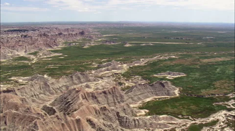 Western End Of The Badlands Stock Footage 65436719