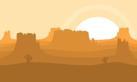 Western Game Background Stock Illustration