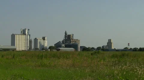 Western Kansas Grain Elevators 8 Stock Footage 40578033