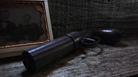 Western Log cabin inside Video stock 45549305