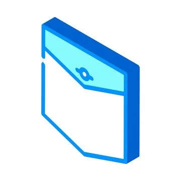 Western pocket isometric icon vector illustration Stockillustratie