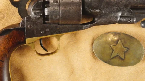 Western Revolver Stock Footage 45276799