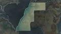 Western Sahara - hub of the world. Relief 4k or 4k+ Resolution