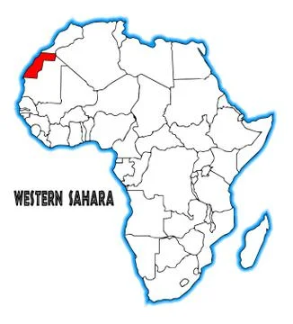 Western Sahara Stock Illustration