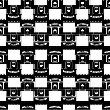 Western saloon pattern seamless vector Stock Illustration