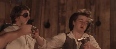 Western Sheriff Gets Hit In The Head Stock Footage 170719080