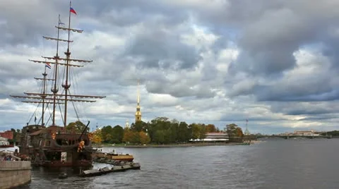 Western side of the fortress Stock Footage 11166731