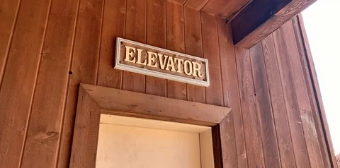 Western style elevator Stock Footage 125954578