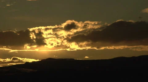 Western Sunset Stock Footage 54736632