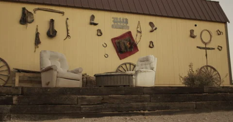 Western tiny house Stock Footage 166074855