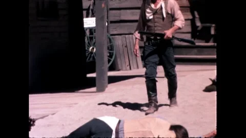 Western Town Standoff Stock Footage 276290494