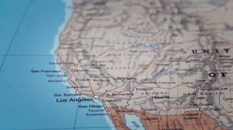 Western US Map Dolly Video stock 62843634