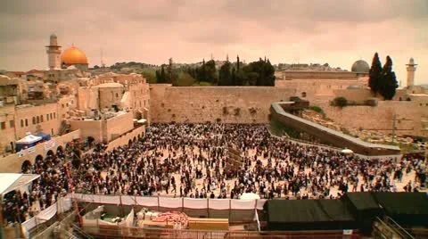 The Western Wall 3 Stock Footage 10880182