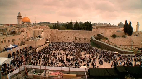 The Western Wall  5 Stock Footage 10879357