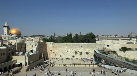Western Wall &amp; Dome of the Rock Stock Footage 11139051