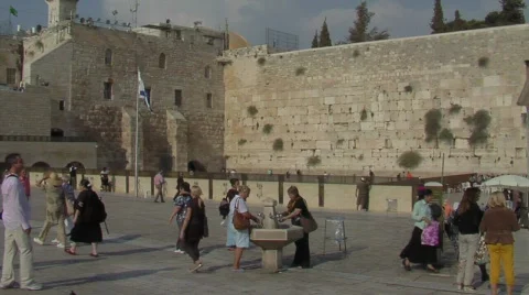 Western Wall Stock Footage 488150