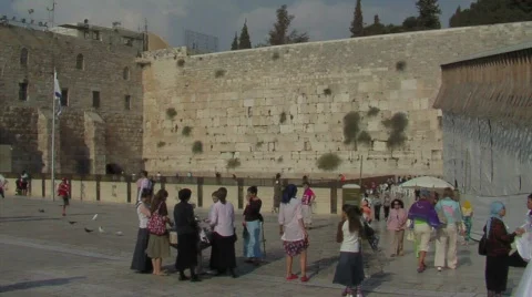 Western Wall Stock Footage 488184