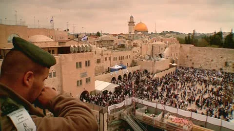 Western Wall Stock Footage 10880446