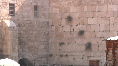 The Western Wall Stock Footage 11008500