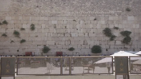 Western Wall, Green Screen background Stock Footage 86408668