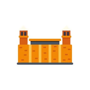 Western wall icon representing ancient jerusalem landmark Stock Illustration