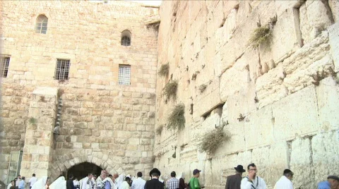 Western Wall in Jerusalem 2 Stock Footage 721974
